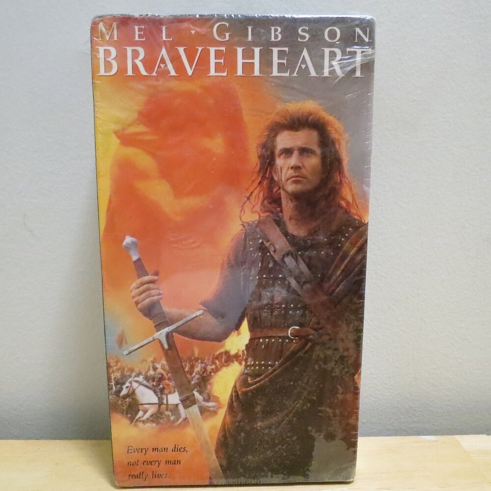 SEALED! Braveheart (1995) 2-Tape VHS Set Mel Gibson Epic!